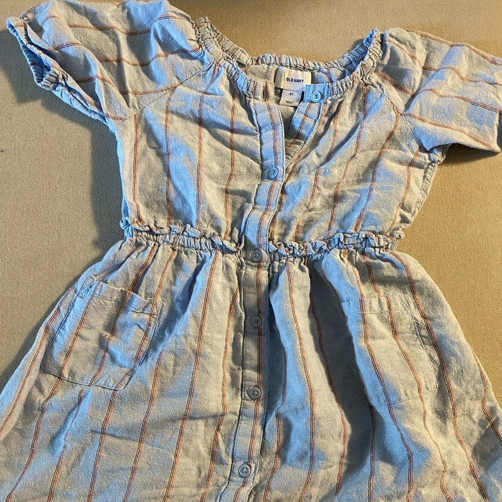 Girls button up dress